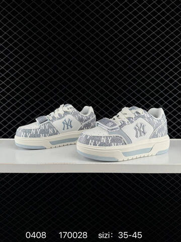 MLB Chunky Liner Denim White Light Blue Off White EU 35-45 Skate Shoe Skate Sneakers - Unisex