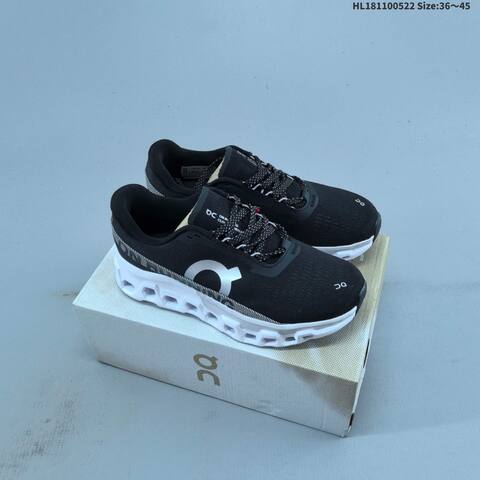 On Cloudmonster 2 Hyper Black White Grey Orange EU 36-45 Running Shoe Running Sneakers - Unisex (BS-69530)