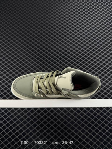 Jordan Air Jordan 3 Retro Olive Green White Black Gum EU 36-47 Basketball Shoe - Unisex (BS-80144)