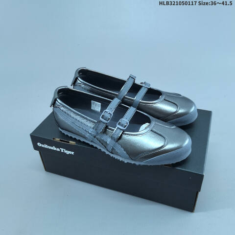 Onitsuka Tiger MEXICO TGRS 3 Metallic Silver Gray EU 36-41 5 Sneaker Casual Sneakers - Unisex (BS-69058)