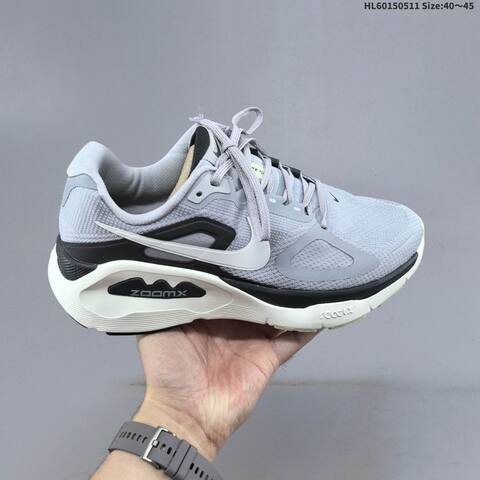 Nike Structure Plus ReactX Air Zoom Grey Black White Purple Orange EU 40-45 Running Shoe - Men's (BS-60413)