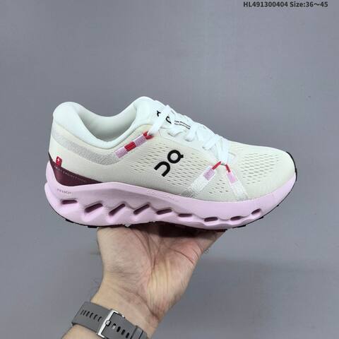 On Cloudsurfer 2 Ivory Light Pink Burgundy EU 36-45 Running Shoe Running Sneakers - Unisex (BS-69641)