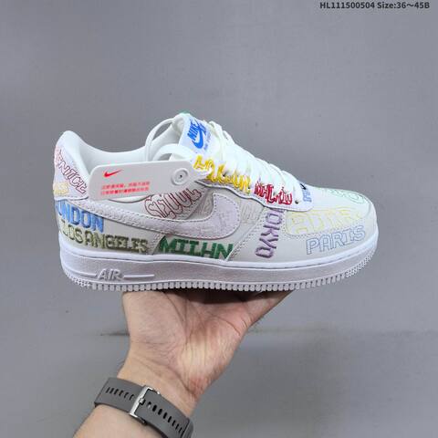 Nike Air Force 1 07 LV8 II1549 100 White Multicolor EU 36-45 Sneaker - Unisex (BS-60523)