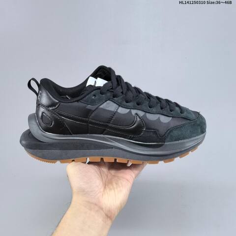 Nike Vaporwaffle Sacai Black Dark Grey Gum Brown EU 36-46 Sneaker - Unisex (BS-61395)