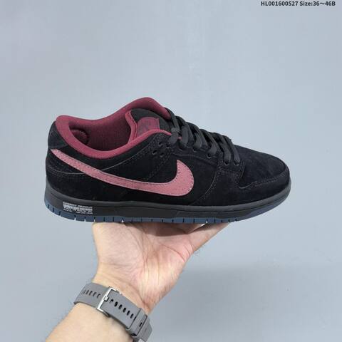 Nike SB Dunk Low Black Maroon Dark Blue EU 36-46 Skate Shoe - Unisex (BS-60070)