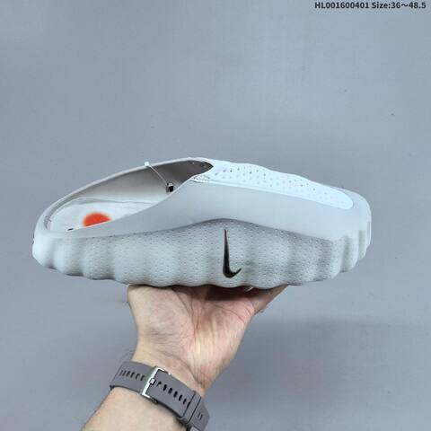 Nike Mind 001 Light Grey Bright Red EU 36-48 5 Slides - Unisex (BS-60995)