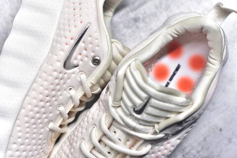 Nike Mind 002 Flyknit Off White Bright Orange Silver Sneaker (BS-59802)