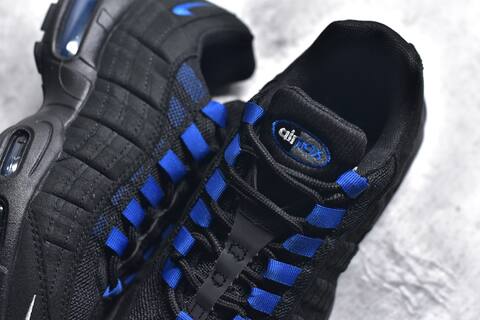 Nike Air Max 95 Black Royal Blue Silver Sneaker (BS-59624)
