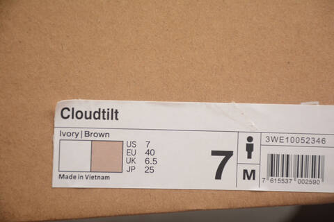On Cloudtilt Ivory Brown US 7 EU 40 UK 6 5 JP 25 Running Shoe Running Sneakers - Men's (BS-59462)
