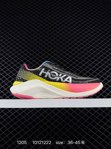 HOKA ONE ONE Mach X Black White Yellow Pink EU 36-45 Running Shoe Running Sneakers - Unisex (BS-86363)