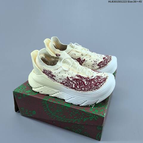 HOKA ONE ONE Other HOKA ONE PU EVA 1 1 Replica For Sale High-end Men s And Women s Fashion Sports Running And Basketball Shoes Up To 95 Off Retail During The Current Promotion Cream Burgundy White EU 36-45 Running Shoe Running Sneakers (BS-69421)