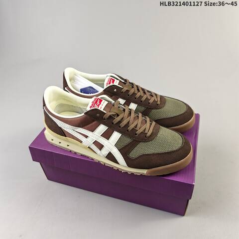Onitsuka Tiger Ultimate 81 NM Olive Brown White Cream EU 36-45 Sneaker Casual Sneakers - Unisex (BS-69216)