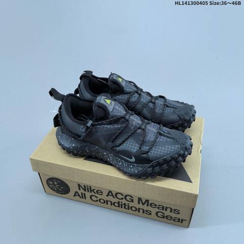 Nike ACG Mountain Fly Low GORE TEX Black Grey White Red EU 36-46 Trail Shoe - Unisex (BS-60920)