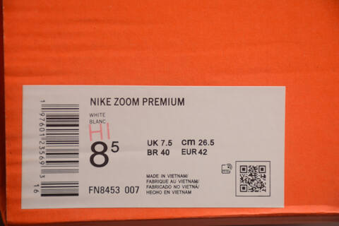 Nike Vomero Premium White Orange Blue Running Shoe (BS-59727)