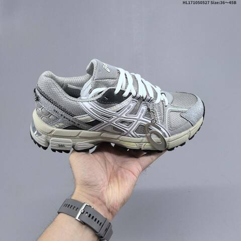 ASICS Gel-Kahana 8 Silver Grey White Cream EU 36-45 Trail Shoe Trail Running Sneakers - Unisex (BS-68789)