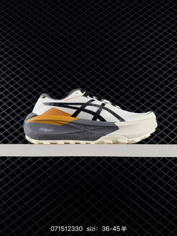 ASICS GEL TRABUCO MAX 5 White Black Grey Orange Cream EU 36-45 Trail Shoe Trail Running Sneakers - Unisex (BS-81735)
