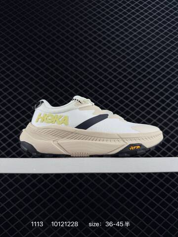 HOKA ONE ONE Tor Summit White Beige Black Yellow EU 36-45 Trail Shoe Trail Running Sneakers - Unisex (BS-86388)