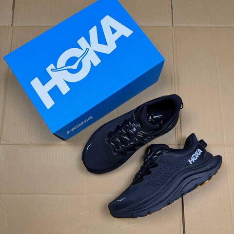 HOKA Kawana 2 Black White Gum Running Shoe Running Sneakers (BS-86919)