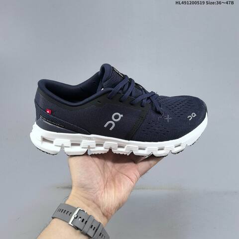 On Cloud X 4 Navy Blue White Black EU 36-47 Running Shoe Running Sneakers - Unisex (BS-69544)