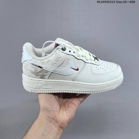 Nike Air Force 1 07 CNY Off White White Red Multicolor EU 36-45 Sneaker - Unisex (BS-61291)