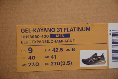ASICS Gel Kayano 31 Navy Blue Beige Gold EU 36-45 Running Shoe Running Sneakers - Unisex (BS-59576)