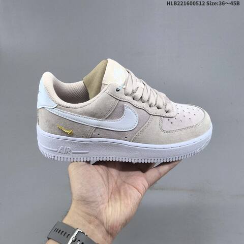 Nike Air Force 1 07 Light Beige White Gold EU 36 45 Sneaker EU 36-45 - Unisex (BS-60392)