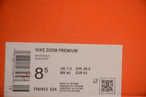 Nike Vomero Premium White Black Blue Running Shoe (BS-59730)