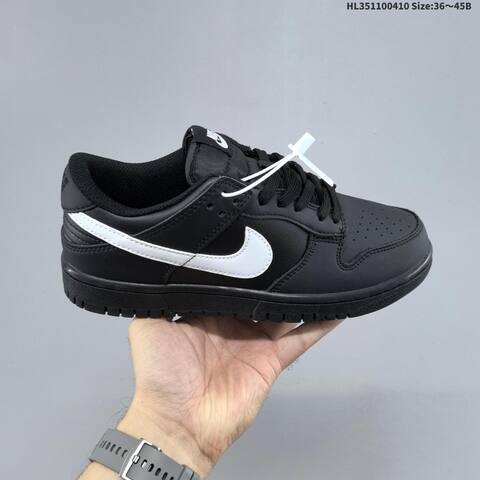 Nike Dunk Low Black White EU 36-45 Skate Shoe - Unisex (BS-60837)