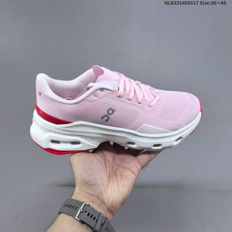 On Cloudpulse 2 Pink White Red EU 36-45 Running Shoe Running Sneakers - Unisex (BS-69551)