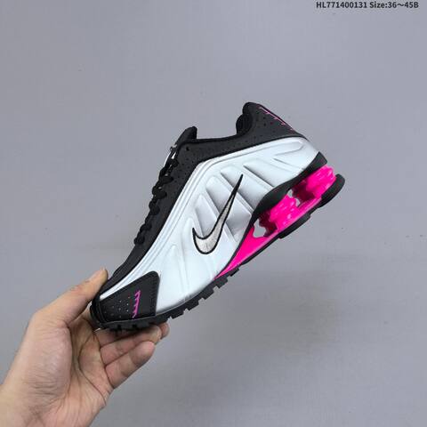 Nike Shox R4 Black Silver Pink White Blue EU 36-45 Running Shoe - Unisex (BS-61611)