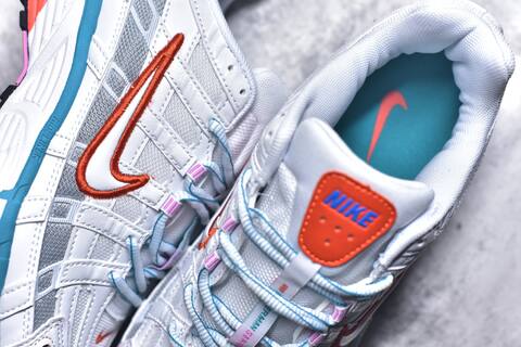 Nike P-6000 White Silver Orange Blue Pink Running Shoe (BS-59653)