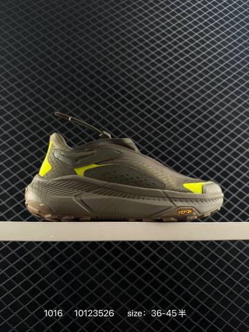 HOKA ONE ONE Project Transport Olive Green Neon Yellow Brown EU 36-45 Trail Shoe Trail Running Sneakers - Unisex (BS-86424)