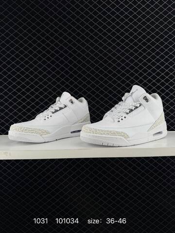 Air Jordan 3 Retro Silver Anniversary AIR JORDAN 3 Aj3 Lifestyle (BS-80390)