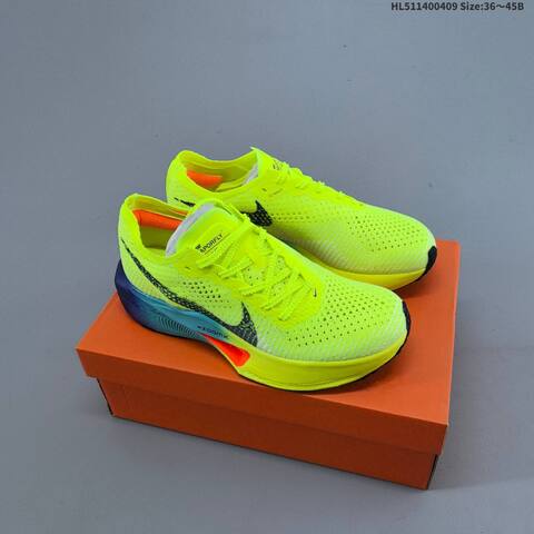 Nike ZoomX Vaporfly Next 3 Volt Black Orange Blue EU 36-45 Running Shoe - Unisex (BS-60861)
