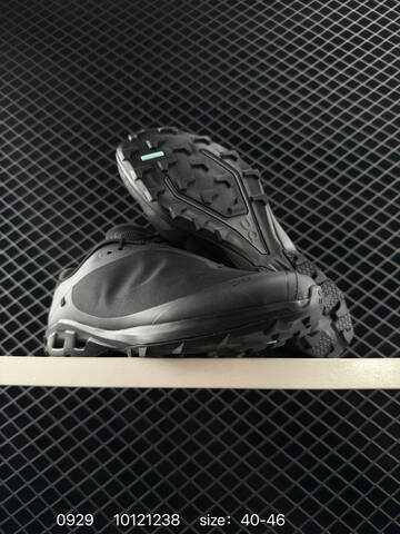 On Cloudventure Peak PAF Black Dark Gray 40-46 Trail Shoe Trail Running Sneakers - Men's (BS-85488)