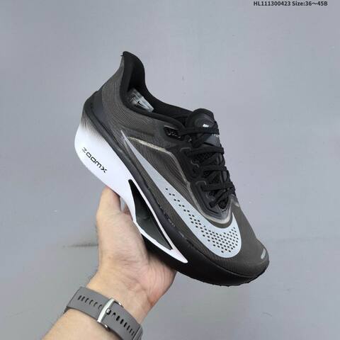 Nike Zoom Fly 6 Black White Silver EU 36-45 Running Shoe - Unisex (BS-60572)