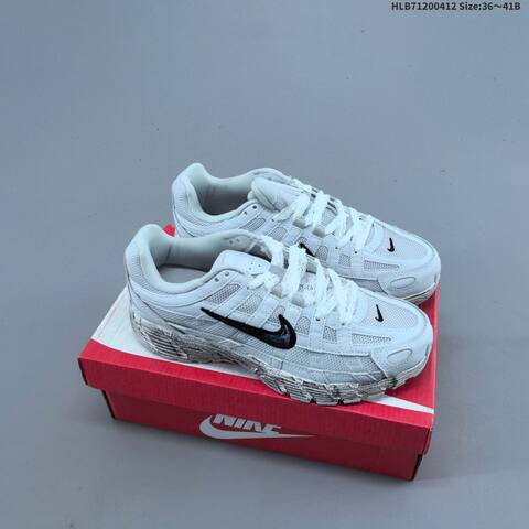Nike P-6000 White Black Pink Beige EU 36-41 Running Shoe - Unisex (BS-60788)