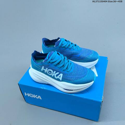HOKA ONE ONE Mach X 2 Bright Blue Dark Blue White EU 36-45 Running Shoe Running Sneakers - Unisex (BS-69360)