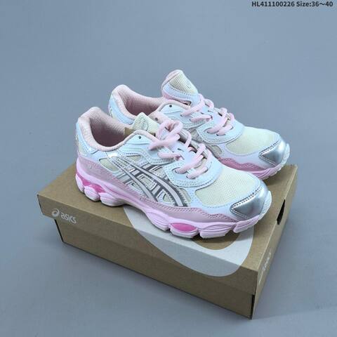 ASICS GEL-NYC White Pink Silver Cream EU 36-40 Running Shoe Running Sneakers - Unisex (BS-69019)
