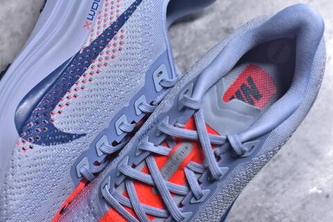Nike REACTX PEGASUS Plus Light Grey Navy Blue Bright Red White Running Shoe (BS-59554)