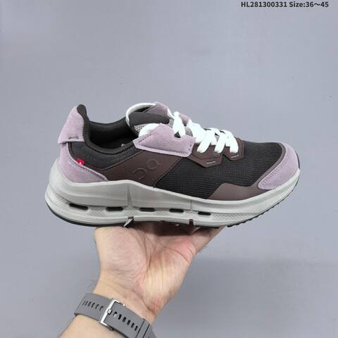 On Cloudnova Rift Black Purple Brown Grey White EU 36-45 Running Shoe Running Sneakers - Unisex (BS-69650)