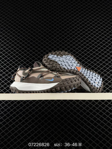 Nike ACG Mountain Fly Low GTX SE Brown Khaki White Blue EU 36-46 Trail - Unisex (BS-70123)