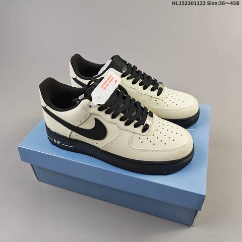 Nike Air Force 1 Low 07 Off White Black EU 36-45 Sneaker - Unisex (BS-63228)