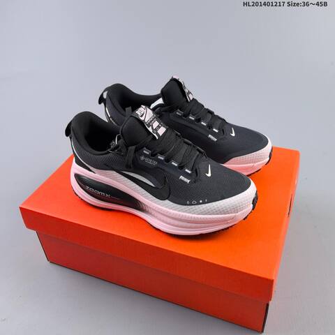 Nike Vomero 18 GTX ReactX Air Zoom Black Pink White Light Blue Orange EU 36-45 Running Shoe - Unisex (BS-62621)