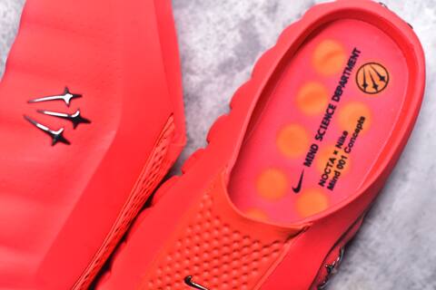 Nike NOCTA x Nike Mind 001 Concepts Slides Bright Red Orange Black (BS-59700)