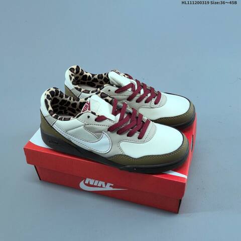Nike Terra Manta Cream Olive Dark Brown Burgundy Leopard EU 36-45 Skate Shoe - Unisex (BS-61240)