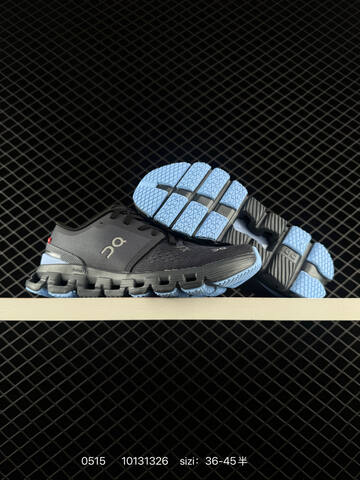 On Cloud X 4 Dark Grey Black Light Blue EU 36-45 Running Shoe Running Sneakers - Unisex (BS-85280)