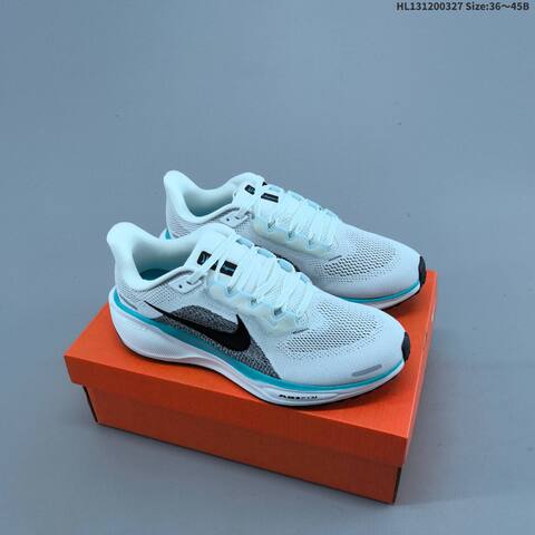 Nike Air Zoom Pegasus 41 White Black Teal Volt EU 36-45 Running Shoe - Unisex (BS-61100)