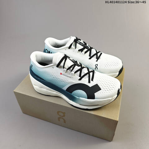 On Running Cloudboom Max 3 MF30314651 White Light Blue Black EU 36-45 Running Shoe Running Sneakers - Unisex (BS-69774)