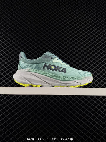 HOKA ONE ONE Challenger ATR 7 Mint Green Grey Neon Yellow EU 36-45 Trail Shoe Trail Running Sneakers - Unisex (BS-86250)
